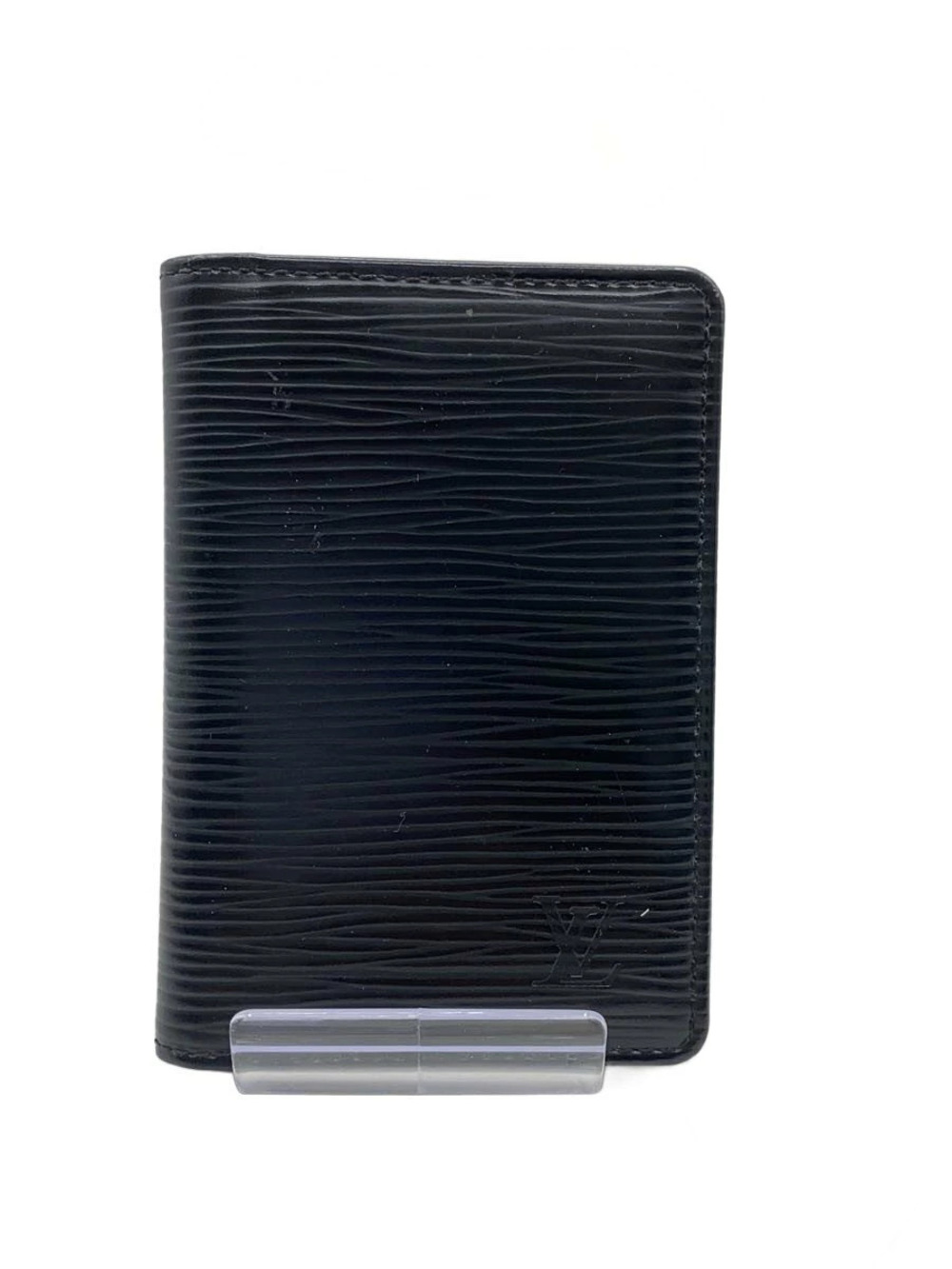 LOUIS VUITTON Organizer de Poche Epi Leather Black Solid